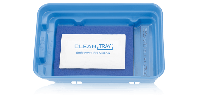 top view of cleantray endoscope precleaning system